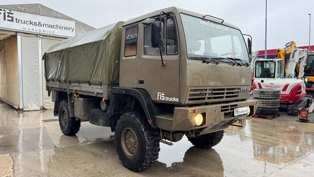 Steyr 12M18 4X4 stake body - ex. military truck - Lastbil med presenning: billede 3 Steyr 12M18 4X4 stake body - ex. military truck - Lastbil med presenning: billede 3