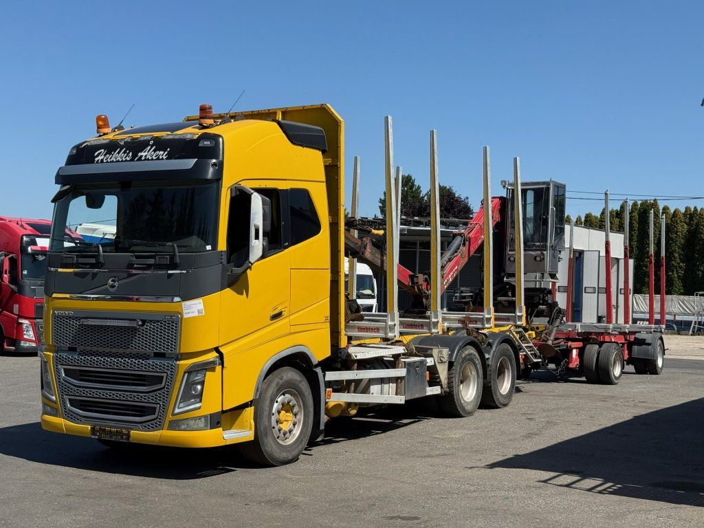 Volvo FH 16 750 6x4 + Fliegl - Tømmerbil, Lastbil med kran: billede 1 Volvo FH 16 750 6x4 + Fliegl - Tømmerbil, Lastbil med kran: billede 1