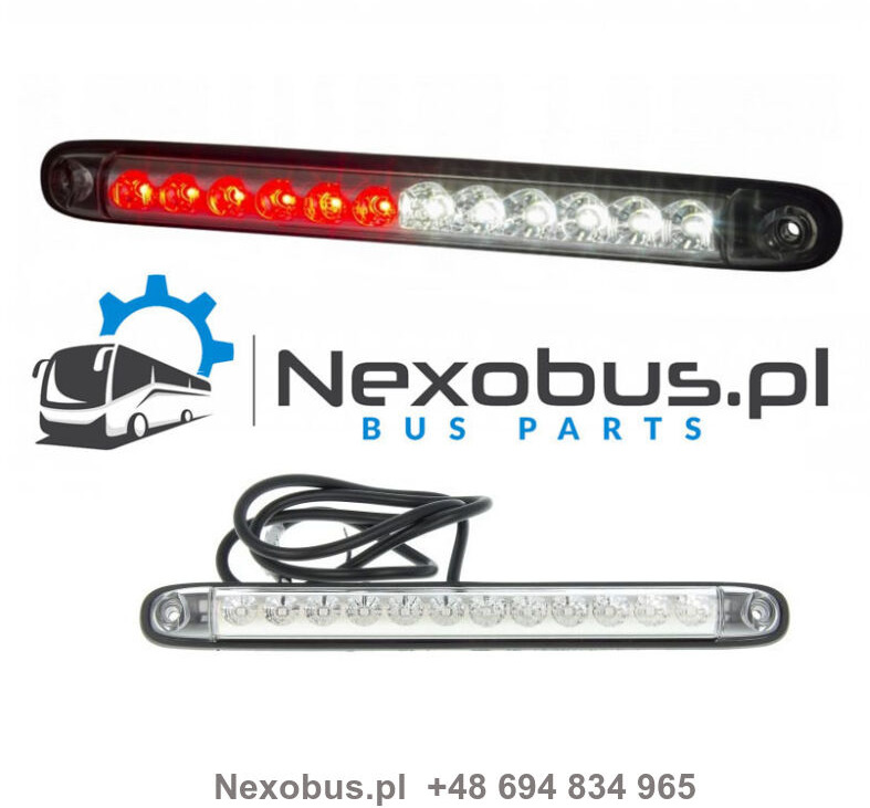 Lampa tył przeciwmgielna/cofania Vanhool TX biały klosz - Baglygte for Bus: billede 1 Lampa tył przeciwmgielna/cofania Vanhool TX biały klosz - Baglygte for Bus: billede 1