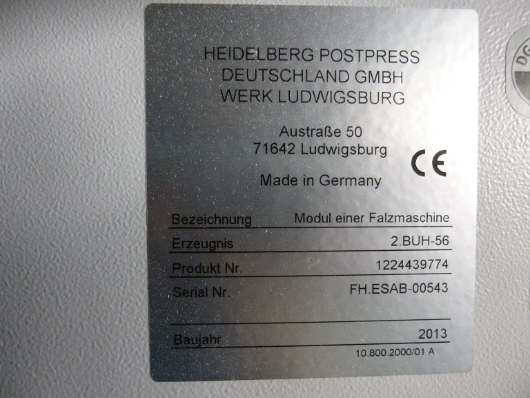 Heidelberg Stahlfolder PFH-82 pallet feeder with SSP-82 slitter shaft station - Falsemaskine: billede 5 Heidelberg Stahlfolder PFH-82 pallet feeder with SSP-82 slitter shaft station - Falsemaskine: billede 5