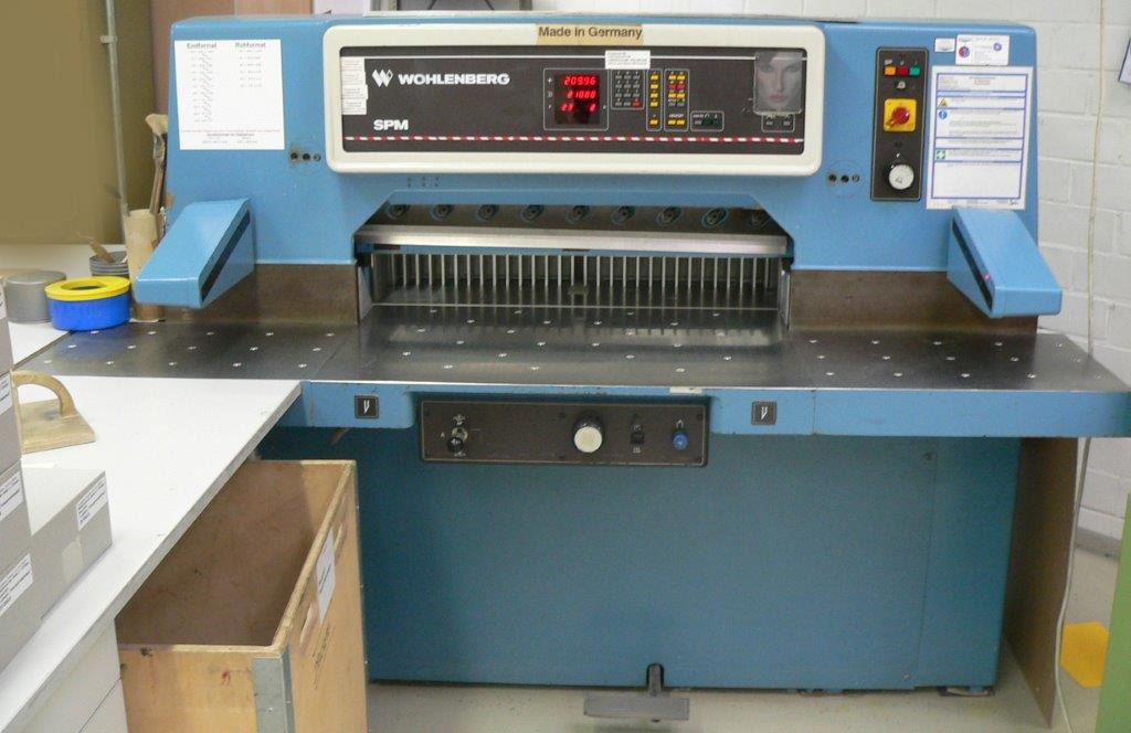High-speed cutter Wohlenberg WP 92 SPM - Papir skæremaskine: billede 1 High-speed cutter Wohlenberg WP 92 SPM - Papir skæremaskine: billede 1