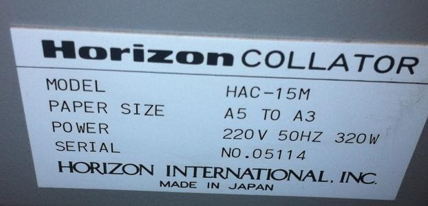 Horizon HAC 15m collating tower - Trykmaskine: billede 2 Horizon HAC 15m collating tower - Trykmaskine: billede 2