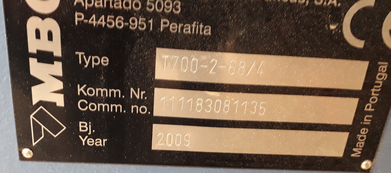 MBO T 700-4-R Perfection buckle plate folder - Falsemaskine: billede 2 MBO T 700-4-R Perfection buckle plate folder - Falsemaskine: billede 2