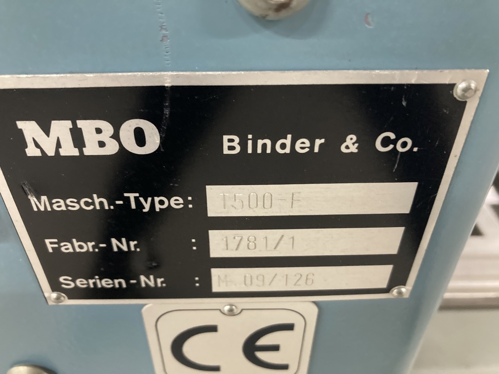 MBO buckle plate folding machine T 500-4-F - Falsemaskine: billede 2 MBO buckle plate folding machine T 500-4-F - Falsemaskine: billede 2