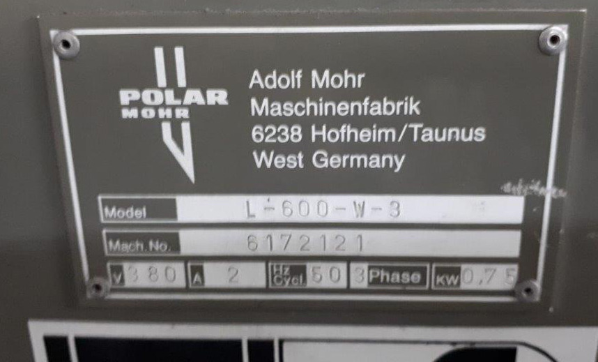 Pilelifter Polar Mohr L 600-W-3 with tub - Trykmaskine: billede 2 Pilelifter Polar Mohr L 600-W-3 with tub - Trykmaskine: billede 2