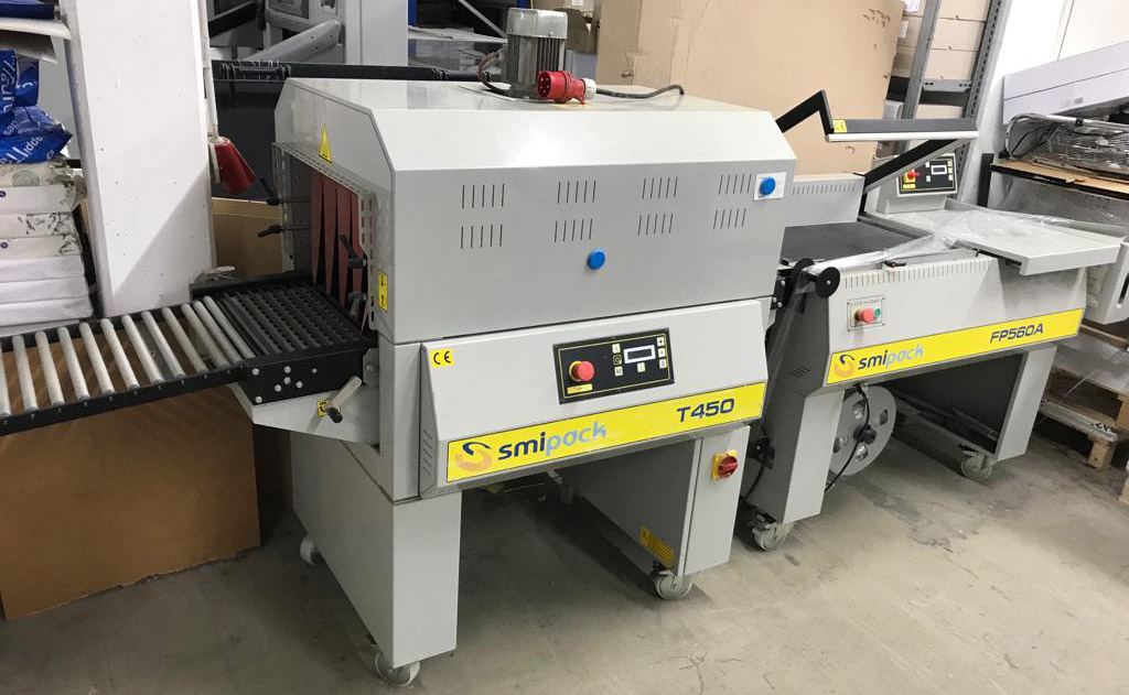 Smipack FP 560 A semi-automatic angle welder with Smipack T 450 single-chamber shrink tunnel - Pakkemaskine: billede 2 Smipack FP 560 A semi-automatic angle welder with Smipack T 450 single-chamber shrink tunnel - Pakkemaskine: billede 2