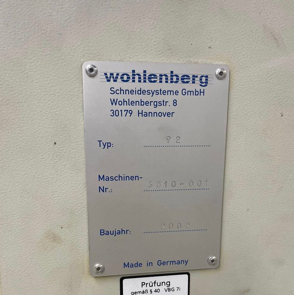 Wohlenberg cut-tec 92 high-speed cutter - Papir skæremaskine: billede 2 Wohlenberg cut-tec 92 high-speed cutter - Papir skæremaskine: billede 2