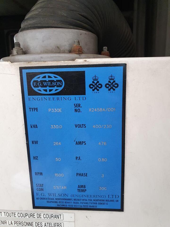 330 kVa Fg Wilson Perkins 2006 TWG2 - Strømgenerator: billede 5 330 kVa Fg Wilson Perkins 2006 TWG2 - Strømgenerator: billede 5