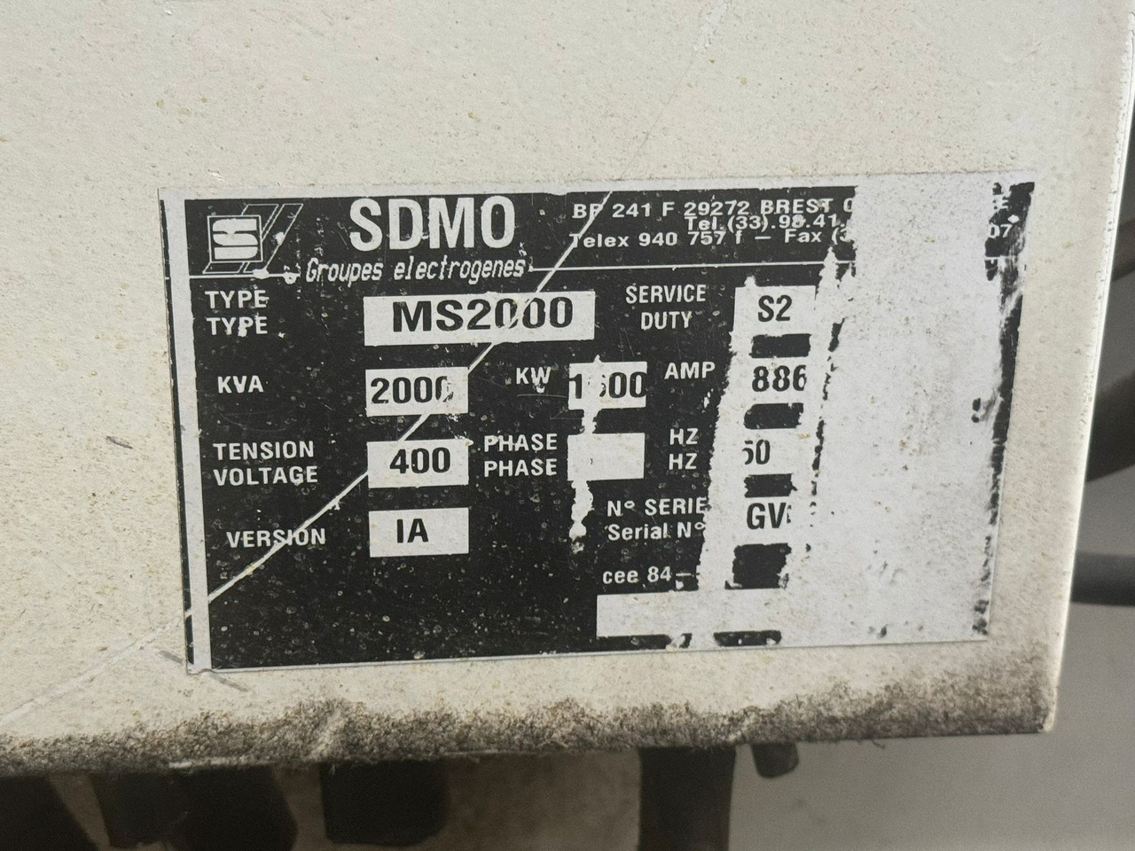 SDMO 2000 kVa MTU16V diesel - Strømgenerator: billede 4 SDMO 2000 kVa MTU16V diesel - Strømgenerator: billede 4