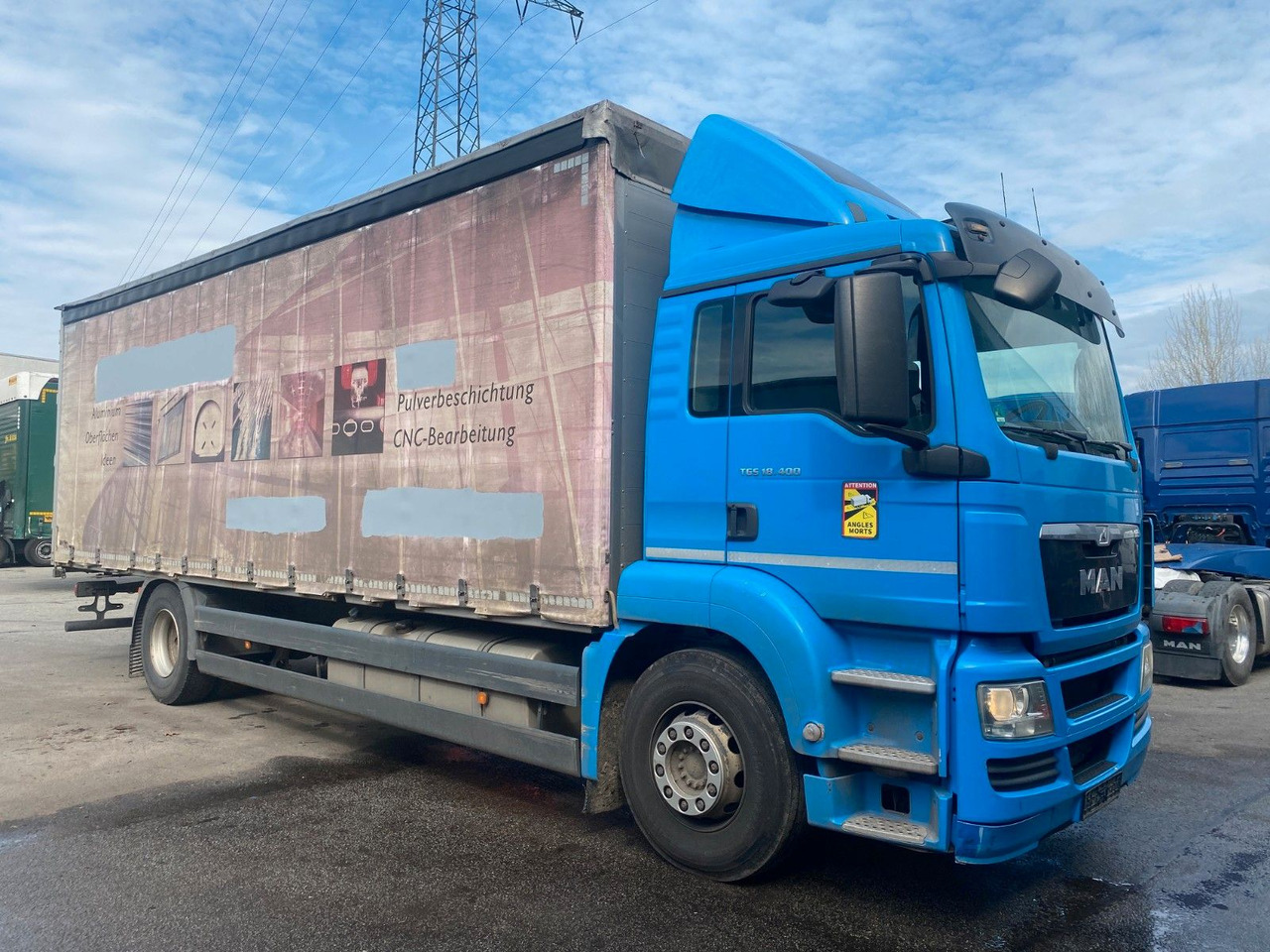 MAN 18.400 8m Lang/10t Nutzlast/2 Stück MAN 18.400 kein 18.440 2 x - Lastbil med presenning: billede 3 MAN 18.400 8m Lang/10t Nutzlast/2 Stück MAN 18.400 kein 18.440 2 x - Lastbil med presenning: billede 3