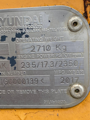 2017 Hyundai R25Z-9AK - Gravemaskine: billede 5 2017 Hyundai R25Z-9AK - Gravemaskine: billede 5