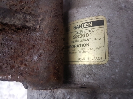 Fiat 130-90, 140-90 Air Conditioning Compressor Sanden S8390 - A/C kompressor for Traktor: billede 4 Fiat 130-90, 140-90 Air Conditioning Compressor Sanden S8390 - A/C kompressor for Traktor: billede 4