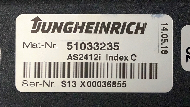Jungheinrich 51033235 | Rij regeling Drive controller AS2412i index C from ESC21 - Kontrol blok for Materialehåndteringsudstyr: billede 3 Jungheinrich 51033235 | Rij regeling Drive controller AS2412i index C from ESC21 - Kontrol blok for Materialehåndteringsudstyr: billede 3