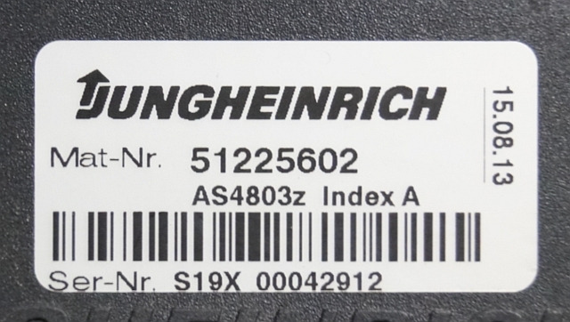 Jungheinrich 51225602 | Stuur regeling steering Controller AS4803 Z index A from - Kontrol blok for Materialehåndteringsudstyr: billede 3 Jungheinrich 51225602 | Stuur regeling steering Controller AS4803 Z index A from - Kontrol blok for Materialehåndteringsudstyr: billede 3