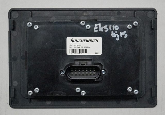 Jungheinrich 51414555 | Display KD MEDI CO 250K Jr DSE from EKS110 2015 sn. 531C - Instrumentbræt for Materialehåndteringsudstyr: billede 2 Jungheinrich 51414555 | Display KD MEDI CO 250K Jr DSE from EKS110 2015 sn. 531C - Instrumentbræt for Materialehåndteringsudstyr: billede 2