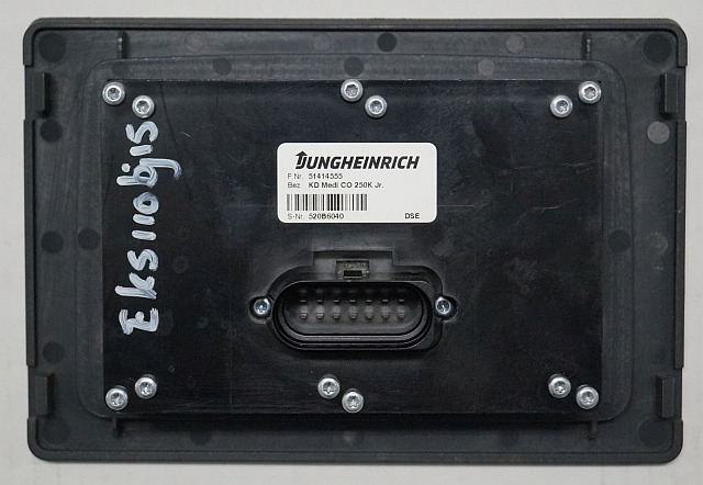Jungheinrich 51414555 | Display KD MEDI CO 250K Jr DSE from EKS110 2018 sn. 520B - Instrumentbræt for Materialehåndteringsudstyr: billede 2 Jungheinrich 51414555 | Display KD MEDI CO 250K Jr DSE from EKS110 2018 sn. 520B - Instrumentbræt for Materialehåndteringsudstyr: billede 2