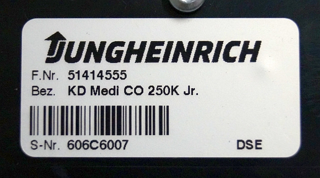 Jungheinrich 51414555 | Display KD MEDI CO 250K Jr DSE sn. 606C6007 - Instrumentbræt for Materialehåndteringsudstyr: billede 3 Jungheinrich 51414555 | Display KD MEDI CO 250K Jr DSE sn. 606C6007 - Instrumentbræt for Materialehåndteringsudstyr: billede 3