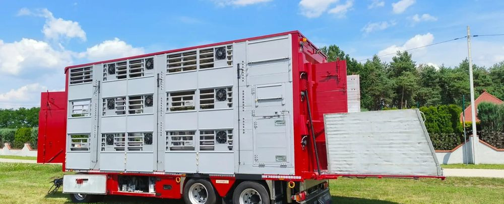 Pezzaioli RBA 32/TRZYOSIOWA PRZYCZEPA-2XBYDŁO,3X TRZODA/HYDRAULICZNIE PODNOSZONY DACH I PODŁOGI / OŚ ŚRODKOWA PODNOSZONA - Veetransport påhængsvogn: billede 2 Pezzaioli RBA 32/TRZYOSIOWA PRZYCZEPA-2XBYDŁO,3X TRZODA/HYDRAULICZNIE PODNOSZONY DACH I PODŁOGI / OŚ ŚRODKOWA PODNOSZONA - Veetransport påhængsvogn: billede 2