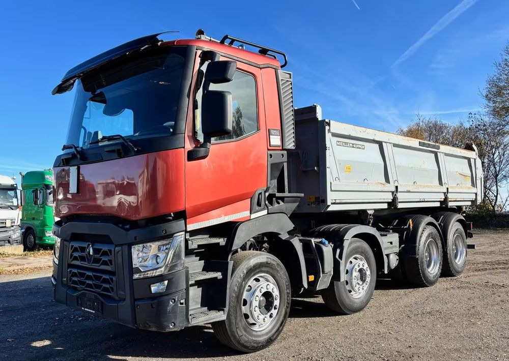 Renault C450 Comfort – 8x4 – Bordmatik – Wywrotka trójstronna - Meiller – ServoTwin – Euro 6 – Tylko 215.704 km !! - Tipvogn lastbil: billede 1 Renault C450 Comfort – 8x4 – Bordmatik – Wywrotka trójstronna - Meiller – ServoTwin – Euro 6 – Tylko 215.704 km !! - Tipvogn lastbil: billede 1