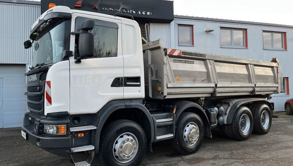 Scania G450 8x4 – Meiller 3-stronny wywrot – Bordmatik – Retarder – Euro 6 – 298.420 km - Tipvogn lastbil: billede 2 Scania G450 8x4 – Meiller 3-stronny wywrot – Bordmatik – Retarder – Euro 6 – 298.420 km - Tipvogn lastbil: billede 2
