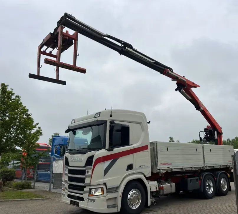 Scania R500 Baustoff / 2-stronna wywrotka Schwarzmüller /HDS Fassi F215 / Euro 6 / Napęd na tylną oś - Tipvogn lastbil, Lastbil med kran: billede 4 Scania R500 Baustoff / 2-stronna wywrotka Schwarzmüller /HDS Fassi F215 / Euro 6 / Napęd na tylną oś - Tipvogn lastbil, Lastbil med kran: billede 4