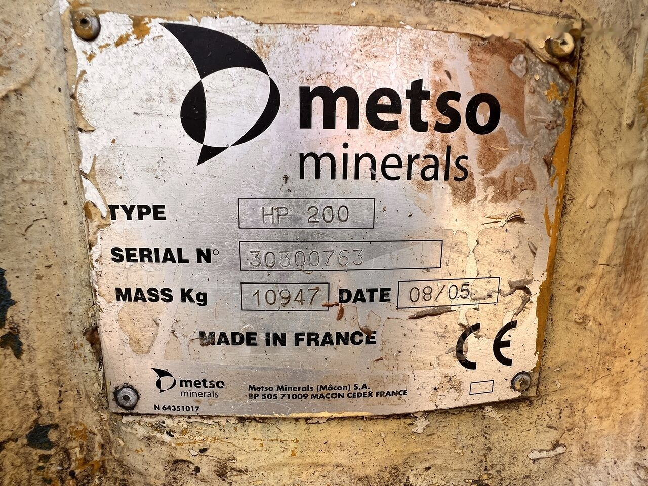 Metso HP200 Cone Crusher | Made in France - Kegleknuser: billede 4 Metso HP200 Cone Crusher | Made in France - Kegleknuser: billede 4