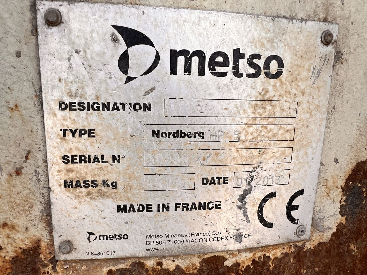 Metso Nordberg HP5 Cone Crusher - Kegleknuser: billede 3 Metso Nordberg HP5 Cone Crusher - Kegleknuser: billede 3