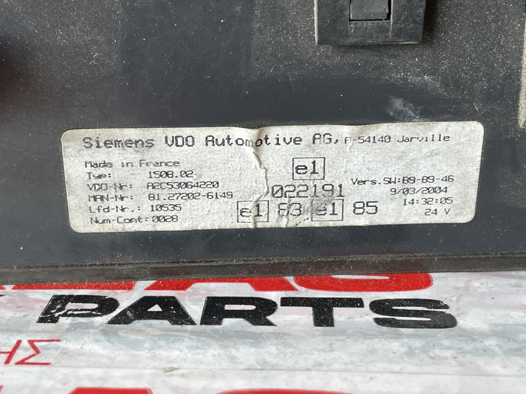 MAN TGA - 81.27202-6149 - Instrumentbræt for Lastbil: billede 3 MAN TGA - 81.27202-6149 - Instrumentbræt for Lastbil: billede 3