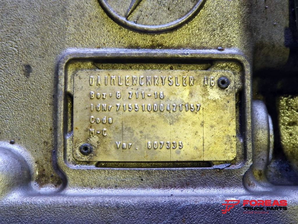 Gearkasse for Lastbil MERCEDES-BENZ ACTROS MP3 G211 - 16 WITHOUT INTARDER: billede 9 Gearkasse for Lastbil MERCEDES-BENZ ACTROS MP3 G211 - 16 WITHOUT INTARDER: billede 9