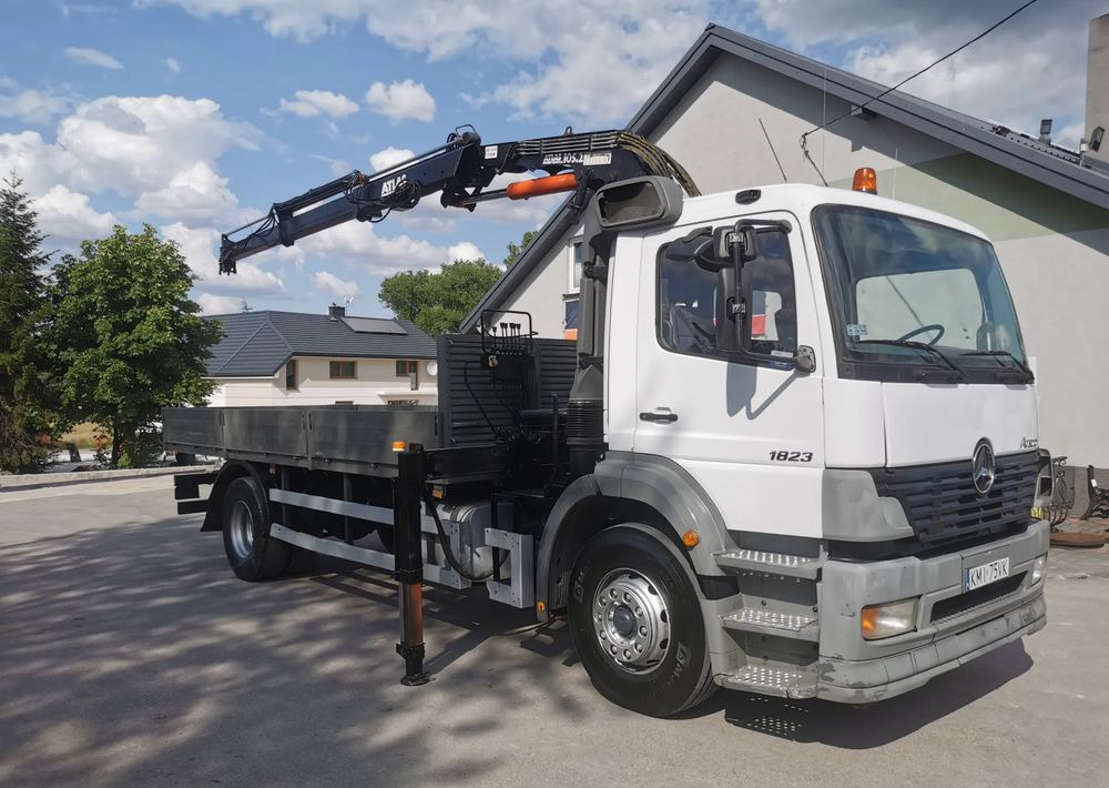 Mercedes-Benz Atego 1823 żuraw HDS Atlas 105.2 koła 315/80R22,5 - Lastbil med lad, Lastbil med kran: billede 1 Mercedes-Benz Atego 1823 żuraw HDS Atlas 105.2 koła 315/80R22,5 - Lastbil med lad, Lastbil med kran: billede 1