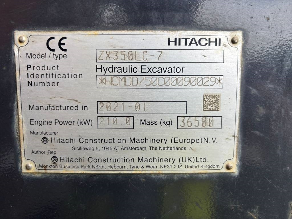 Hitachi ZX 350 LC-7 (Under Preparation) - Bæltegravemaskine: billede 2 Hitachi ZX 350 LC-7 (Under Preparation) - Bæltegravemaskine: billede 2