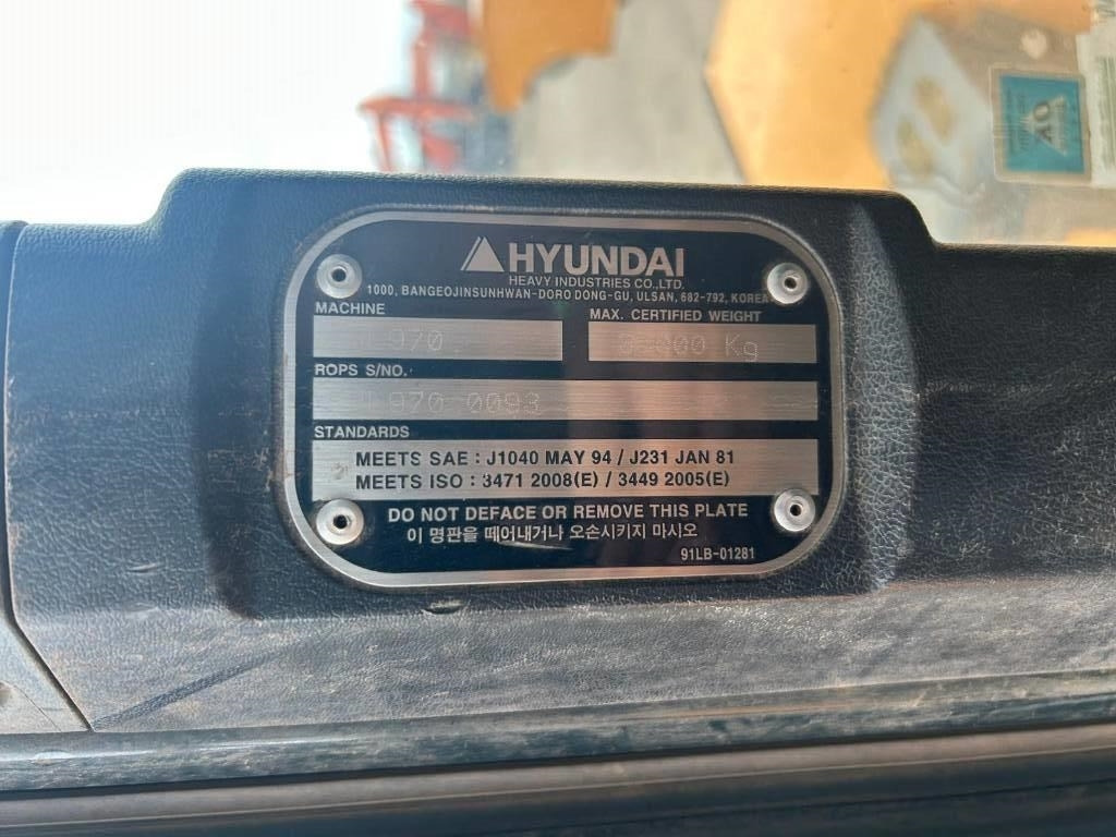 Gummihjulslæsser Hyundai HL 970: billede 21 Gummihjulslæsser Hyundai HL 970: billede 21
