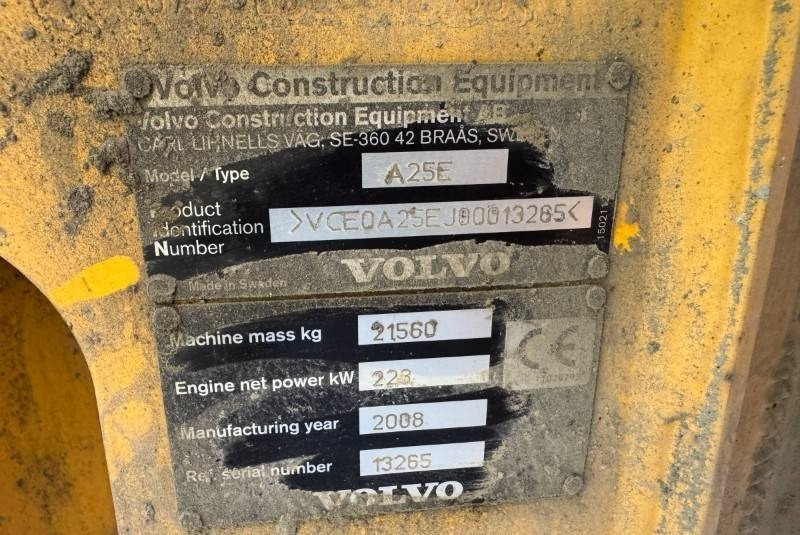 Volvo A 25 E (On Transport)  - Knækstyret dumper: billede 2 Volvo A 25 E (On Transport)  - Knækstyret dumper: billede 2