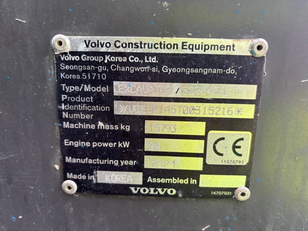 Volvo ECR 145 EL (Under Preparation) - Bæltegravemaskine: billede 2 Volvo ECR 145 EL (Under Preparation) - Bæltegravemaskine: billede 2