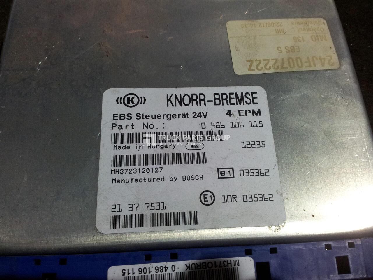 VOLVO FH13, FM13 EURO5 emission EBS control unit, brake system control, 0486106115 by KNORR-BREMSE, 21377531, EBS-MED,TYPE-FE,6*2, 22358919, 21377527, 21377527, 21377531, 22358919, 21377531, 048610611 - Kontrol blok for Lastbil: billede 1 VOLVO FH13, FM13 EURO5 emission EBS control unit, brake system control, 0486106115 by KNORR-BREMSE, 21377531, EBS-MED,TYPE-FE,6*2, 22358919, 21377527, 21377527, 21377531, 22358919, 21377531, 048610611 - Kontrol blok for Lastbil: billede 1
