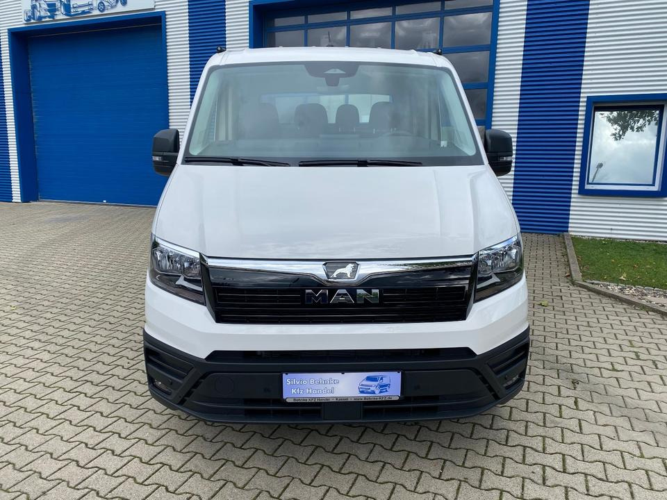 MAN TGE 3.140 Doka Pritsche Next Level *TEMPO*KLIMA*CAM*AHK*APP*PDC*INKL.19% MWST*SOFORT!* - Ladbil, Mandskabsbil: billede 3 MAN TGE 3.140 Doka Pritsche Next Level *TEMPO*KLIMA*CAM*AHK*APP*PDC*INKL.19% MWST*SOFORT!* - Ladbil, Mandskabsbil: billede 3