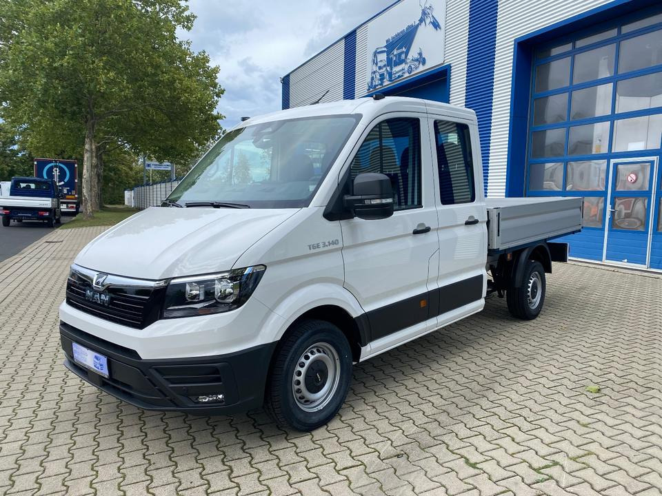 MAN TGE 3.140 Doka Pritsche Next Level *TEMPO*KLIMA*CAM*AHK*APP*PDC*INKL.19% MWST*SOFORT!* - Ladbil, Mandskabsbil: billede 4 MAN TGE 3.140 Doka Pritsche Next Level *TEMPO*KLIMA*CAM*AHK*APP*PDC*INKL.19% MWST*SOFORT!* - Ladbil, Mandskabsbil: billede 4