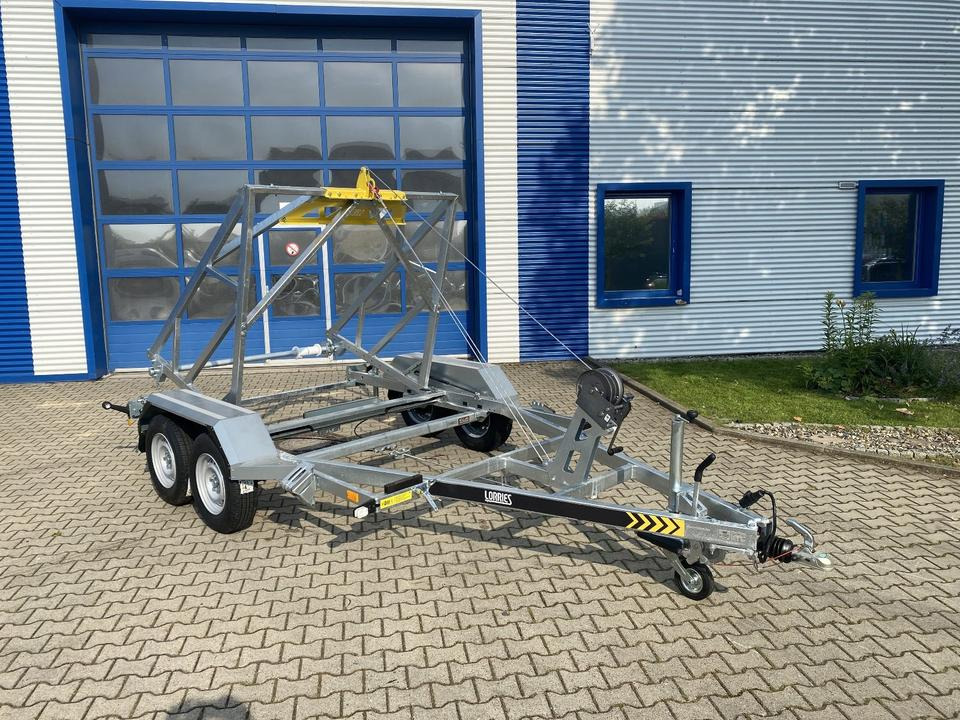 Kabeltrailer Vermietung / Kabelanhänger 2700KG / Nutzlast 2094KG / Kabeltrommel-Anhänger / Glasfaser/ 1 Woche: billede 10