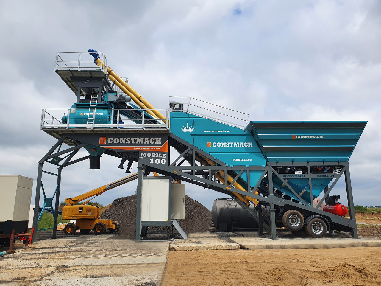 Constmach 100 m³/h Mobile Concrete Batching Plant - Betonfabrik: billede 5 Constmach 100 m³/h Mobile Concrete Batching Plant - Betonfabrik: billede 5