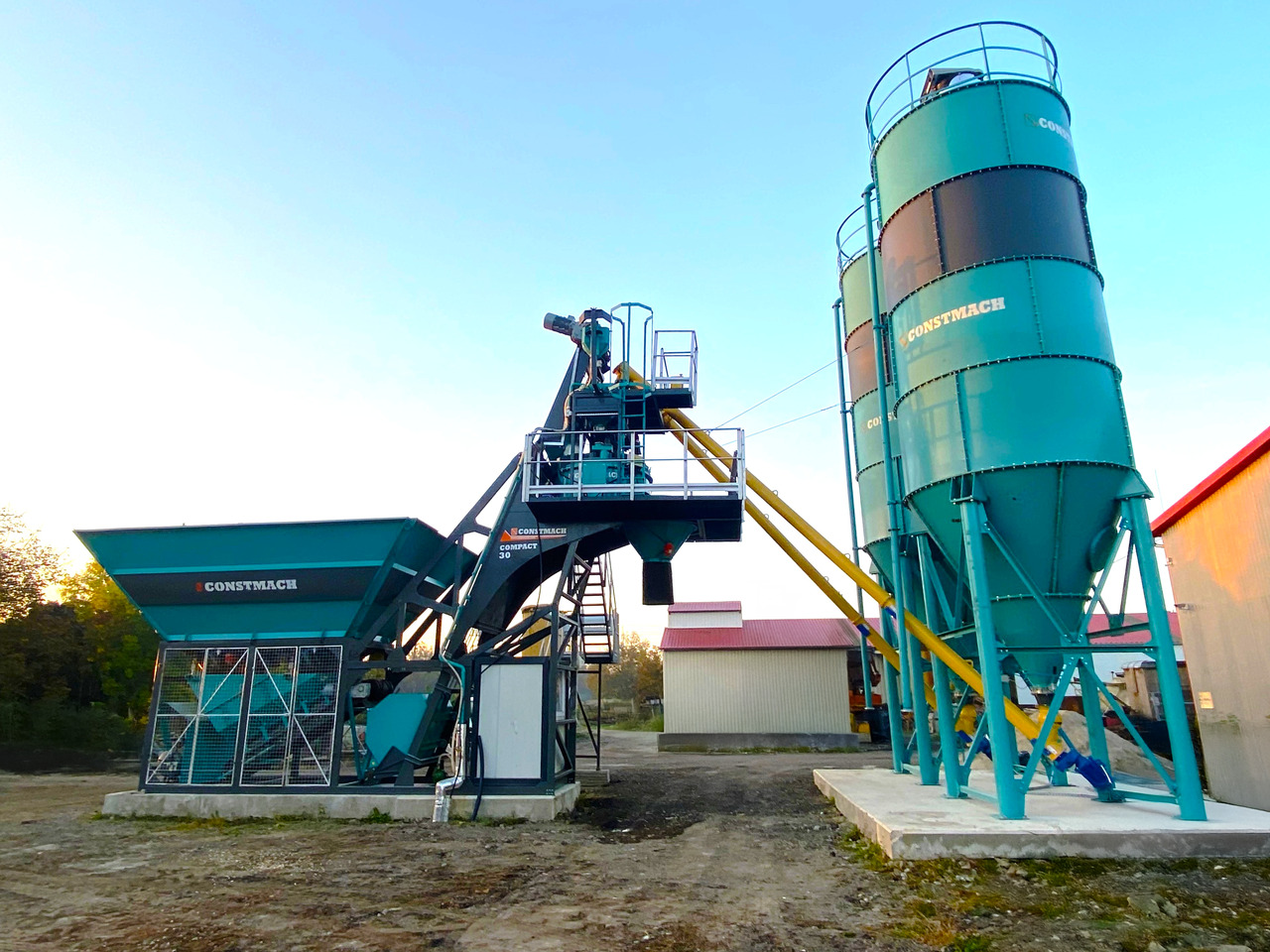 Constmach 30 m³/h Compact Concrete Batching Plant - Betonfabrik: billede 2 Constmach 30 m³/h Compact Concrete Batching Plant - Betonfabrik: billede 2