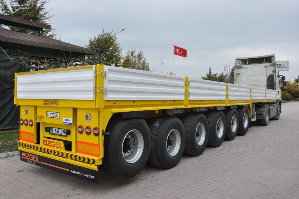 Ny Åben sættevogn Özgül 6 AXLE PLATFORM SEMI TRAILER: billede 10