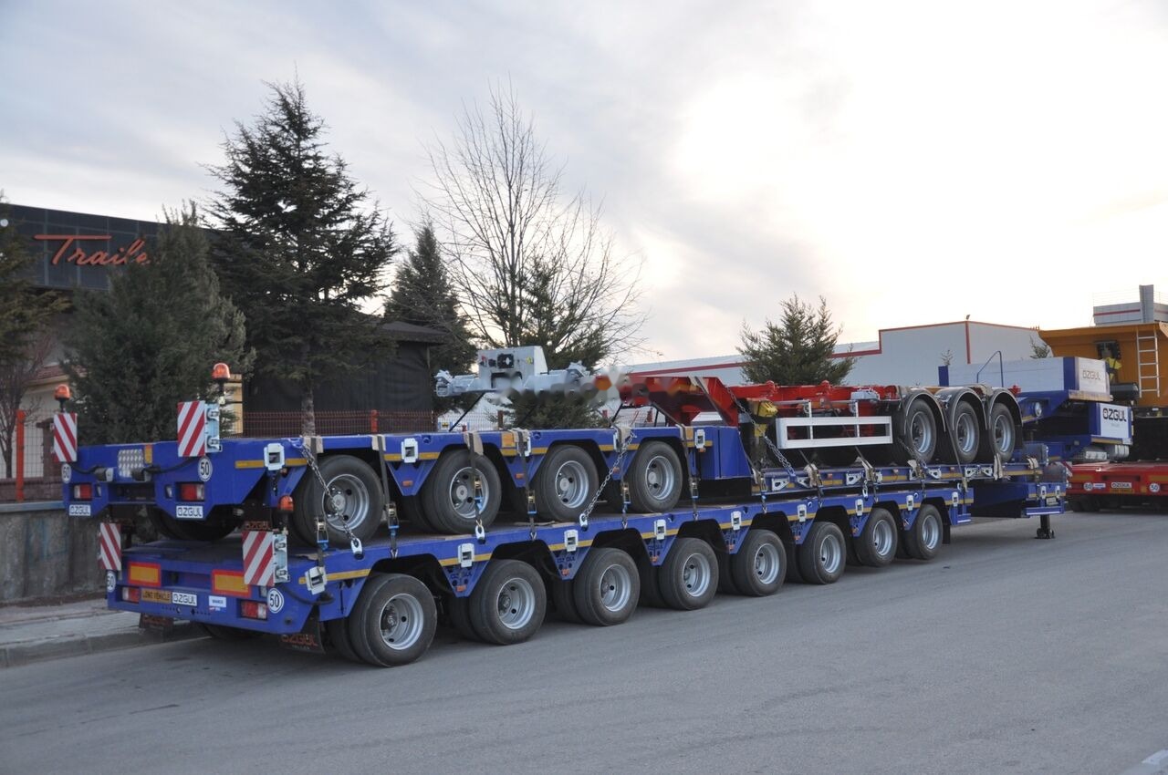 Ny Nedbygget platform påhængsvogn til transportering tungemaskiner Özgül 8 AXLE LOWBED SEMI TRAILER: billede 18