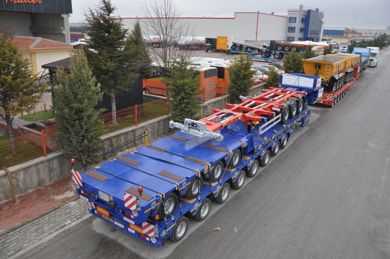 Ny Nedbygget platform påhængsvogn til transportering tungemaskiner Özgül 8 AXLE LOWBED SEMI TRAILER: billede 5