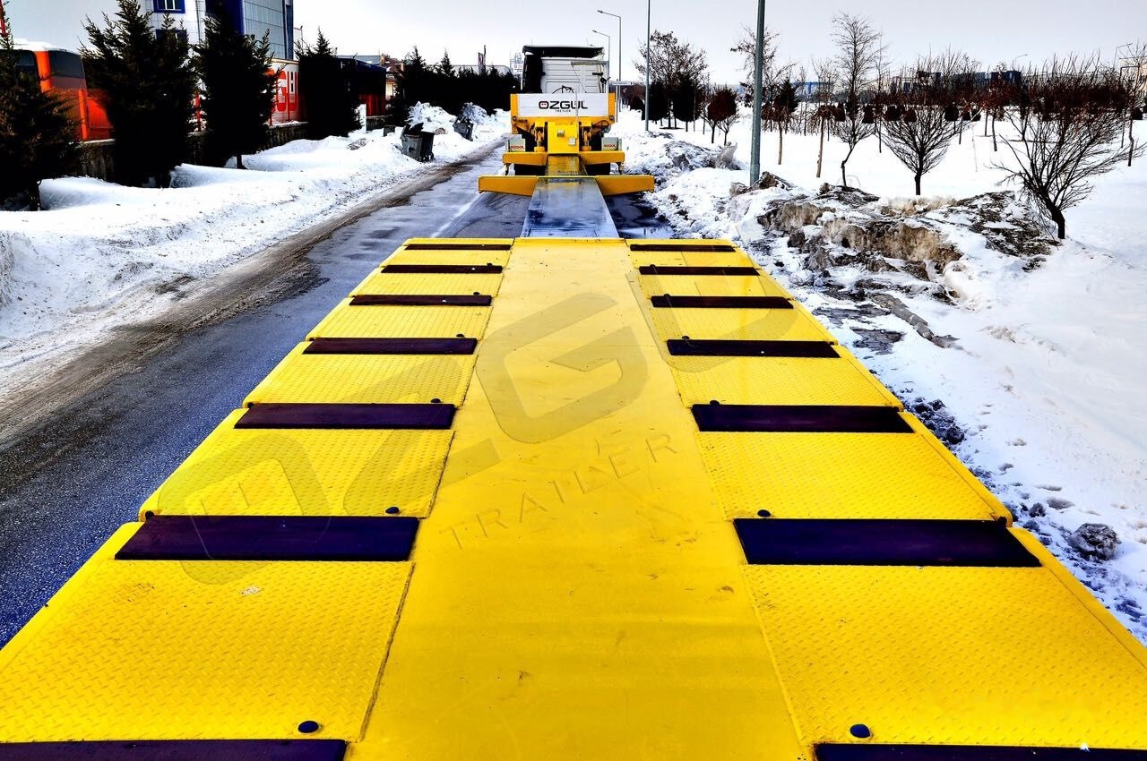 Ny Nedbygget platform påhængsvogn til transportering tungemaskiner Özgül 8 AXLE LOWBED SEMI TRAILER: billede 14