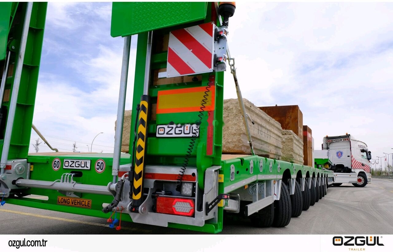 Ny Nedbygget platform påhængsvogn til transportering tungemaskiner Özgül 8 AXLE LOWBED SEMI TRAILER: billede 22
