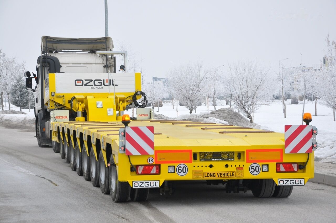 Ny Nedbygget platform påhængsvogn til transportering tungemaskiner Özgül 8 AXLE LOWBED SEMI TRAILER: billede 12