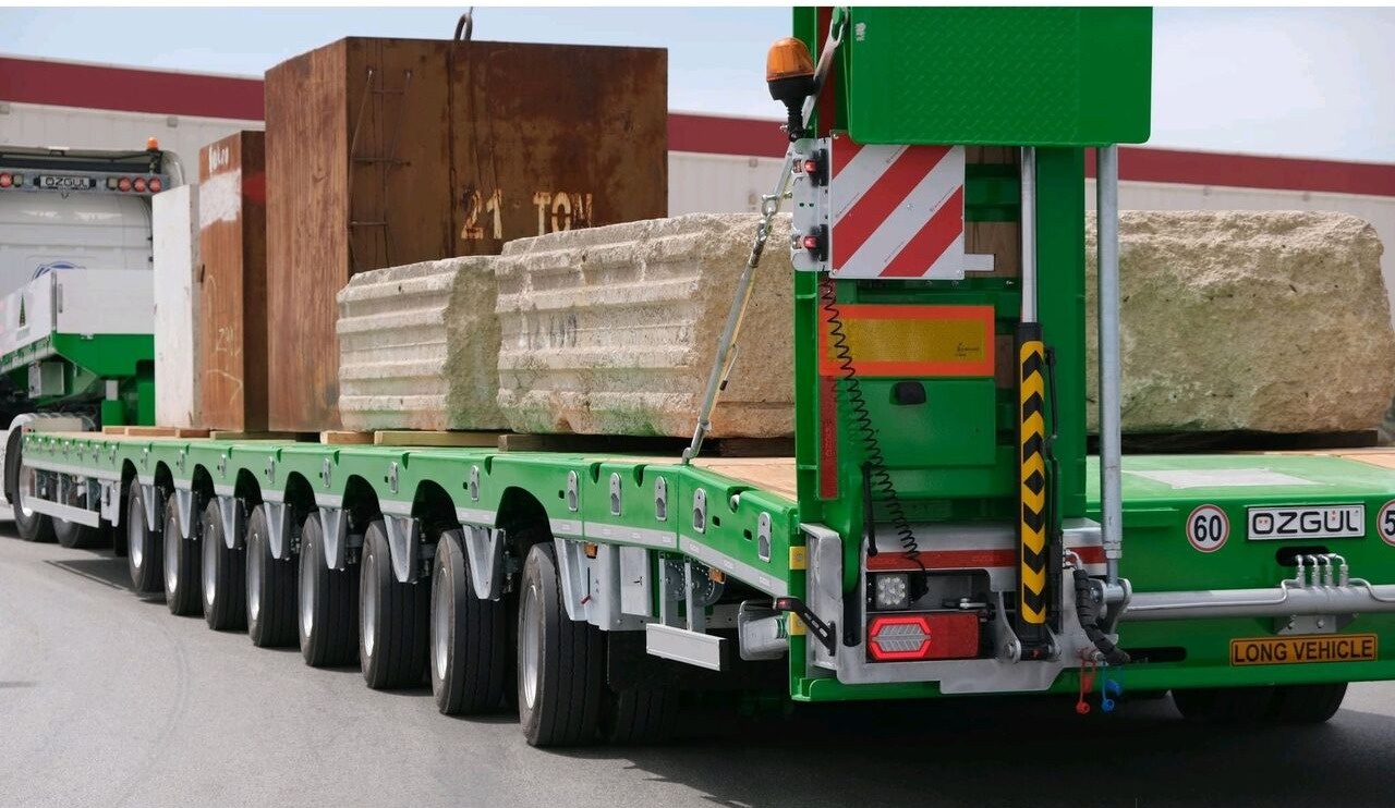 Ny Nedbygget platform påhængsvogn til transportering tungemaskiner Özgül 8 AXLE LOWBED SEMI TRAILER: billede 10