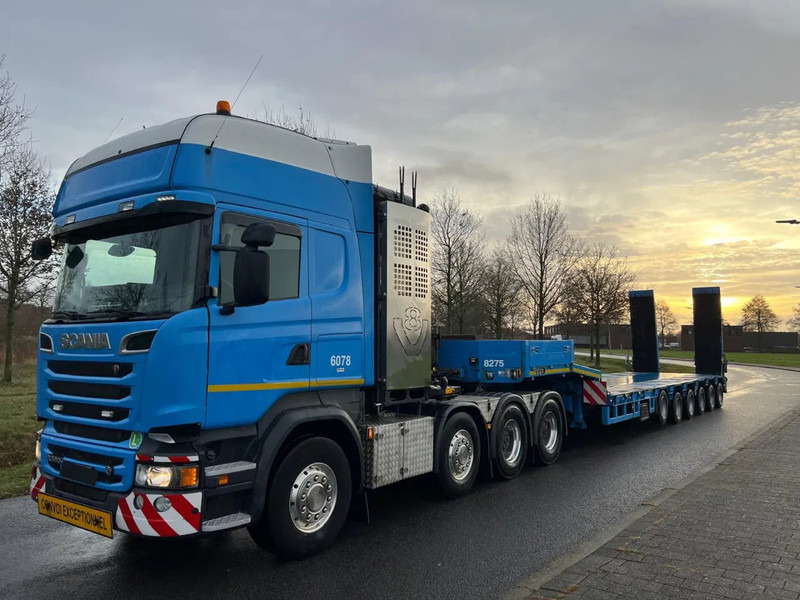 Goldhofer STZ L6 65/80A with loading ramps - Nedbygget platform sættevogn: billede 1 Goldhofer STZ L6 65/80A with loading ramps - Nedbygget platform sættevogn: billede 1