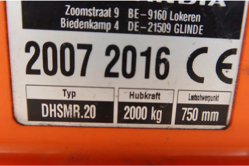 Varevogn sættevogn SYSTEM TRAILERS LPRS 18. 2 asser gesloten  + stuuras en klep Dhollandia 2000 KG Daytona Grey: billede 18