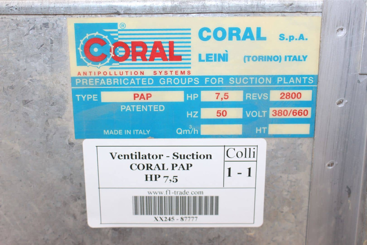 Coral PAP HP 7,5 - HVAC-udstyr: billede 3 Coral PAP HP 7,5 - HVAC-udstyr: billede 3